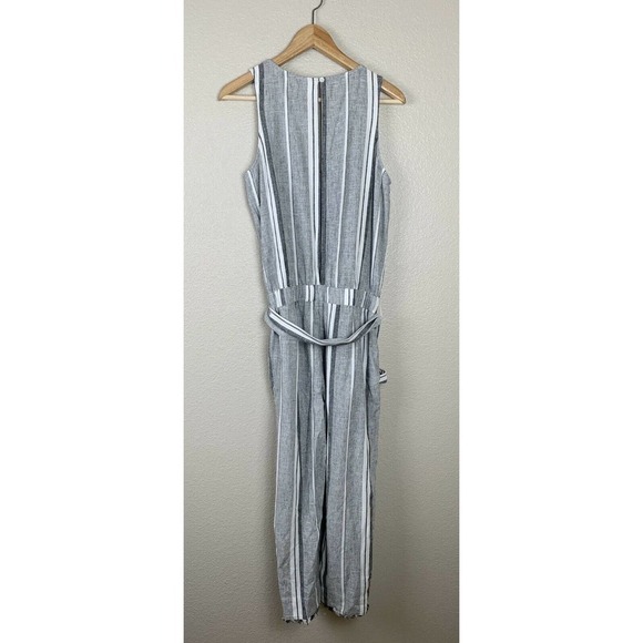 Cloth & Stone Linen Blend Striped Jumpsuit - Picture 8 of 9